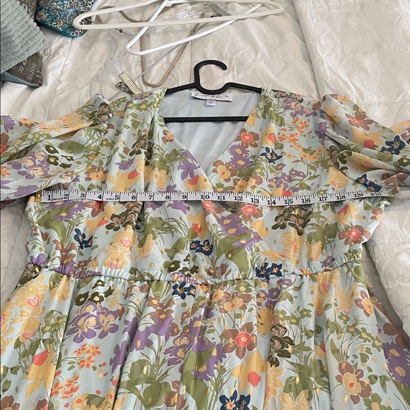 Parker Pastel Floral High Low Dress - Picture 6 of 12
